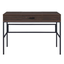 Verster - Writing Desk With USB - Oak & Black
