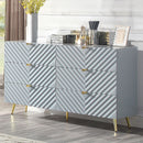 Gaines - Dresser - Gray High Gloss