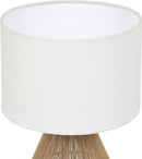 Soraya - Jute And Cotton Table Lamp - Beige