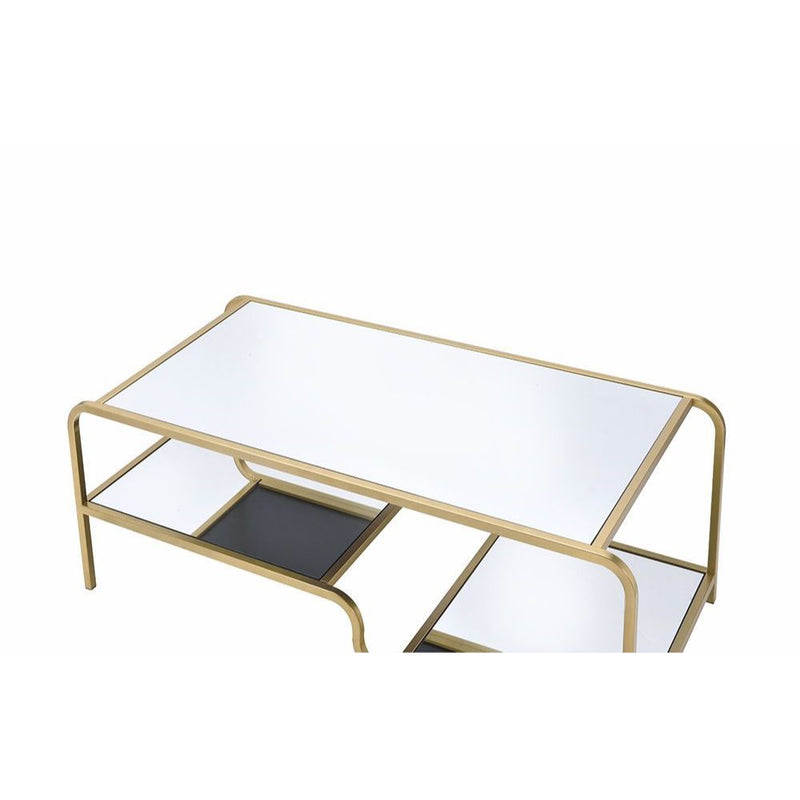 Astrid - Coffee Table - Gold & Mirror