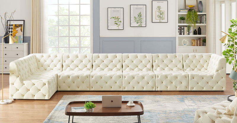 Tuft - Modular Sectional 7 Piece - Cream