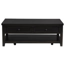 Concord - 2-Drawer Rectangular Coffee Table - Distressed Java