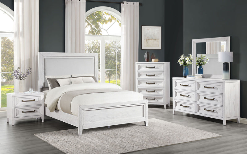 Marielle - 6 Drawer Bedroom Dresser - Distressed White