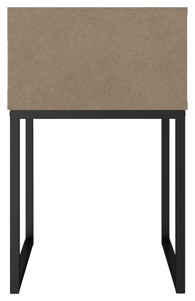 Neilsville - Black / Gray - One Drawer Night Stand