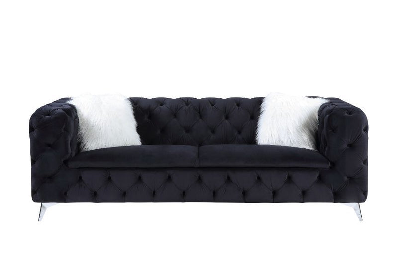 Phifina - Sofa - Black Velvet