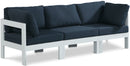 Nizuc - Outdoor Patio 3 Seat Modular Sofa With White Frame