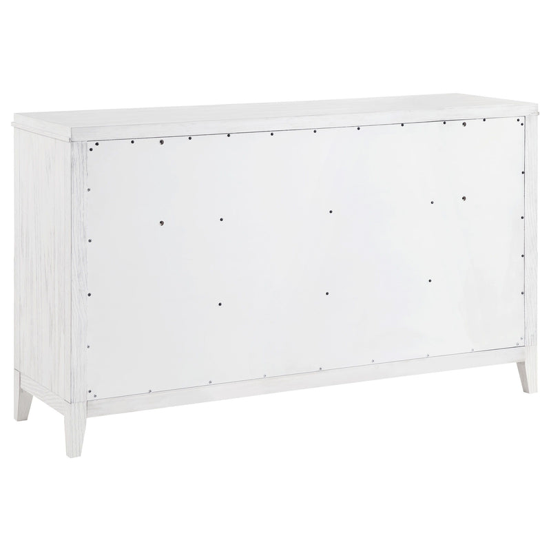 Marielle - 6 Drawer Bedroom Dresser - Distressed White