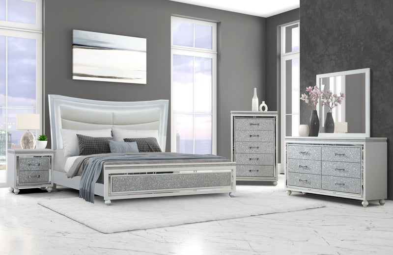 Collete - 5 Piece Queen Bedroom Set - White