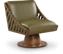 Millwin - Swivel Accent Chair With Brown Base