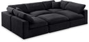 Comfy - 6 Piece Velvet Sectional