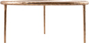 Evren - Glass Top And Aluminum Base Coffee Table