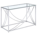 Lille - Glass Top Entryway Sofa Console Table Accents
