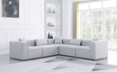 Cube - Linen 5 Piece Modular Corner Sectional