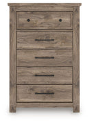 Rusticott - Five Drawer Chest - Brown