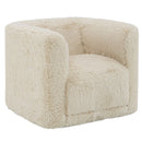 Upendo - Chair With Swivel - Beige Linen