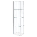 Bellatrix - 4-Shelf Clear Glass Curio Cabinet