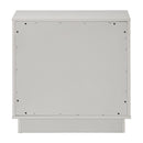 Esther - Nightstand - White / Silver
