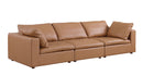 1100 - 3-Piece Sofa Set With Ottoman (Top-Grain Italian Leather)