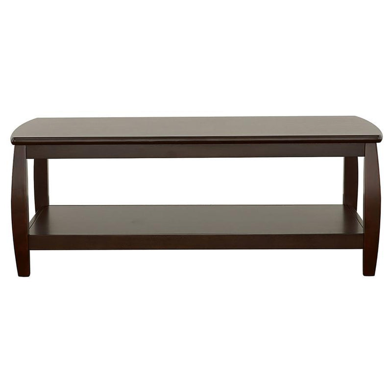 Dixon - 3 Piece Rectangular Wood Coffee Table Set Espresso - Cappuccino