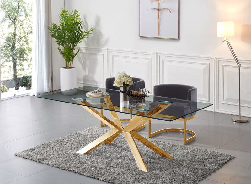 Capri - Dining Table - Gold