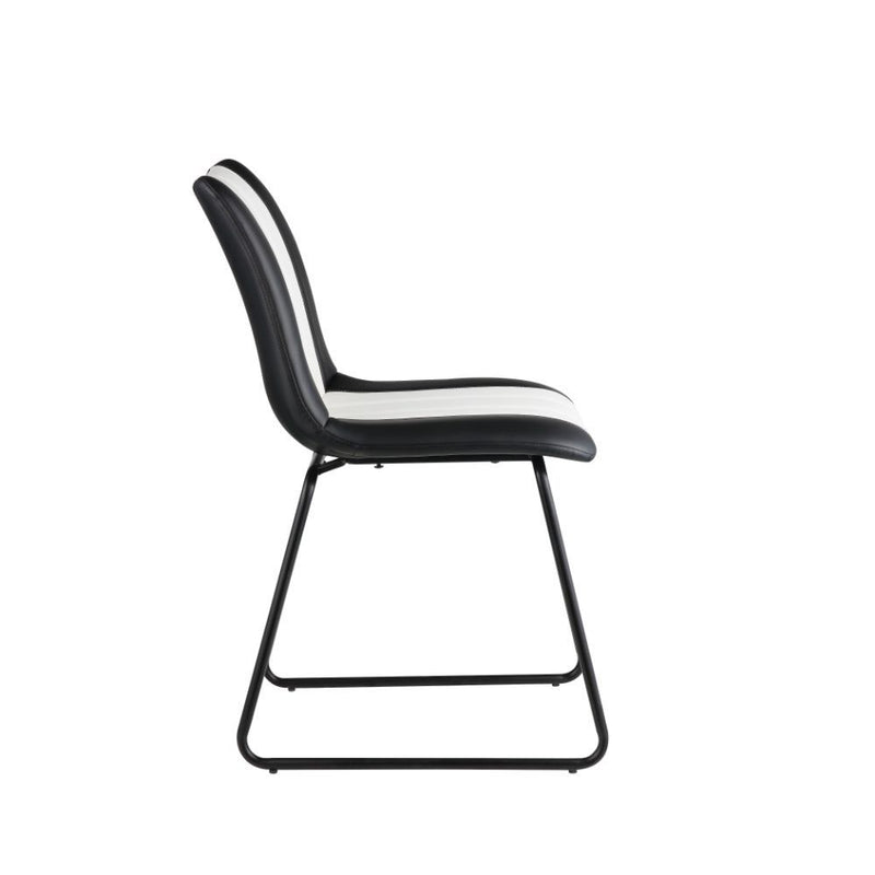 Muscari Accent Chair - Black/White PU & Black