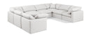 Indulge - Faux Leather 8 Piece Modular Sectional