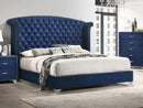 Melody - Upholstered Wingback Bed