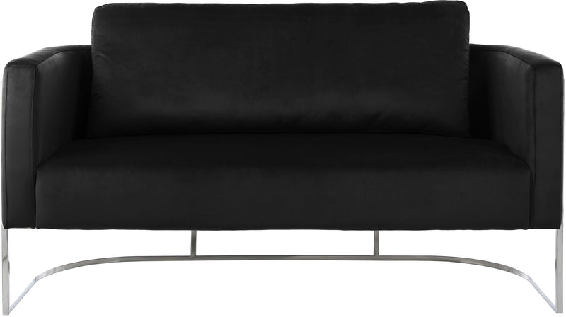 Casa - Loveseat with Chrome Legs