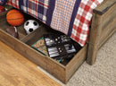 Trinell - Bookcase Storage Bed