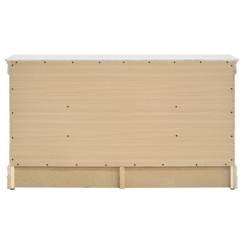 Louis Philippe - 6 Drawers Dresser - White