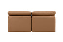 Indulge - Faux Leather 2 Seat Modular Armless Sofa