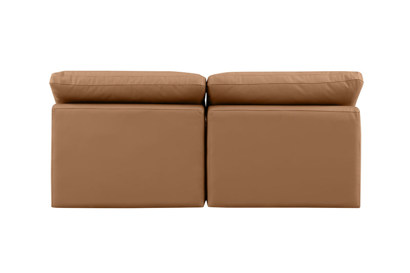 Indulge - Faux Leather 2 Seat Modular Armless Sofa