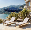 Amalfi - Patio Umbrella - Light Brown Base / Light Brown Pole