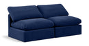 Indulge - Velvet 2 Seat Modular Armless Sofa