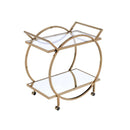Traverse - Serving Cart - Mirrored & Champagne