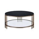 Zaidee - Coffee Table - Sintered Stone & Champagne