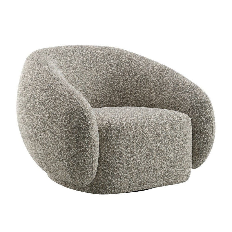 Isabel - Chair With Swivel - Brown Boucle