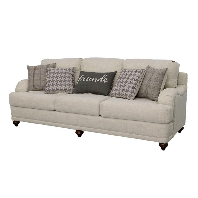 Glenn - Upholstered English Arm Sofa - Light Gray