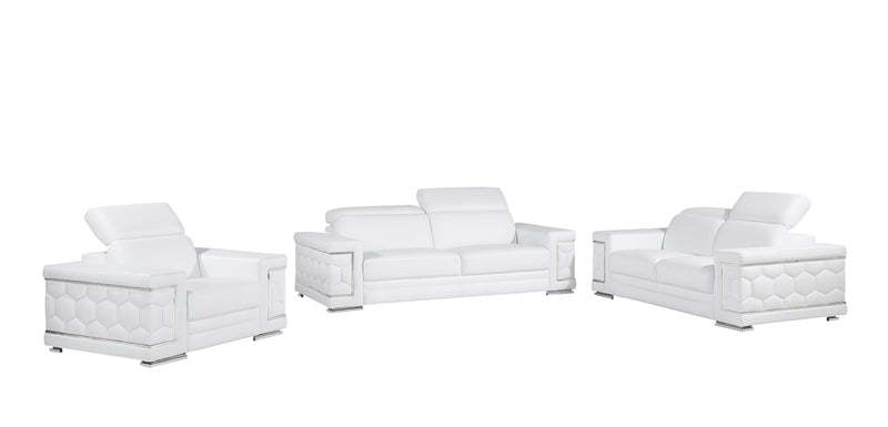 296 - Genuine Leather Living Room Set