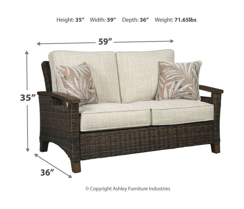 Paradise Trail - Medium Brown - 3 Pc. - Lounge Set