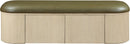 Velden - Upholstered Storage Bench With Stained Natural Base