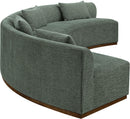 Avanti - 182.5" Chenille Fabric Upholstered 2 Piece Modular Sectional