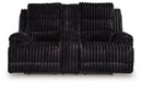 Rhine Falls - Double Reclining Power Loveseat With Console - Onyx