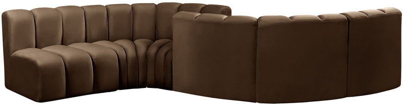 Arc - Velvet 6 Piece Modular Sofa