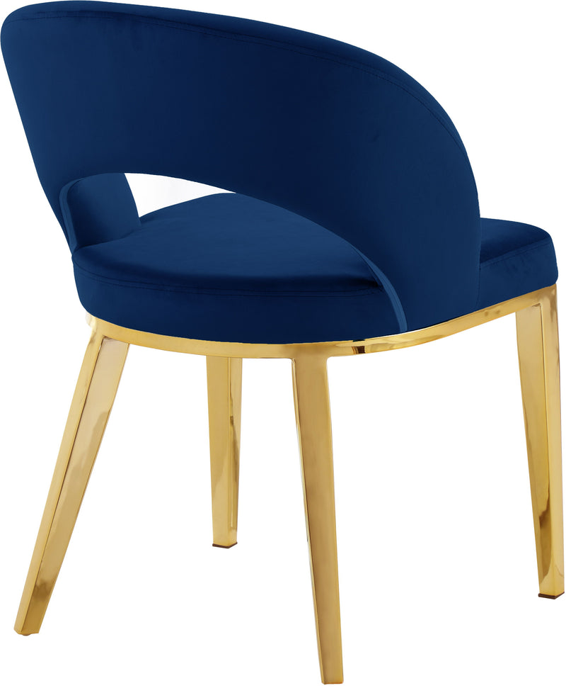 Roberto - Dining Chair with Gold Legs