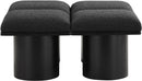 Pavilion - 4 Piece Modular Bench With Black Base