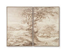 Stormish - Wall Art Set (Set of 2) - Beige / Brown