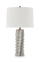 Desmont - Marble Table Lamp - White / Beige / Gray