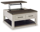 Darborn - Lift Top Cocktail Table - Gray / Brown