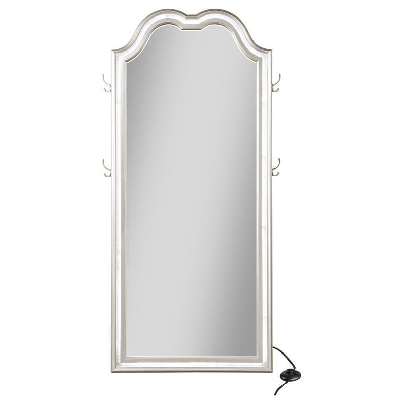 Evangeline - Full Length LED Floor Mirror - Silver Oak